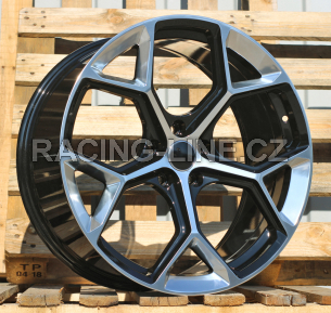 Alu kola Racing Line I5598, 19x8.5 5x112 ET40, stříbrná + černá lesklá