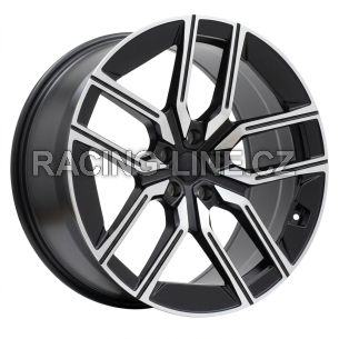 Alu kola Racing Line I5619, 20x10 5x112 ET41, černá matná + leštění (zátěžová)