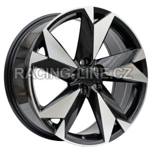 Alu kola Racing Line I5625, 19x8 5x112 ET41, černá + leštění