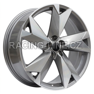 Alu kola Racing Line I5625, 20x8 5x112 ET41, šedivá + leštění