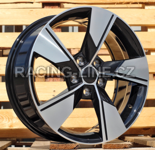 Alu kola Racing Line I5626, 17x7 5x112 ET46, černá + leštění