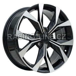 Alu kola Racing Line I5627, 17x7.5 5x112 ET40, černá + leštění