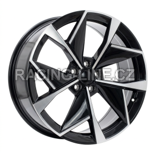 Alu kola Racing Line I5638, 19x8 5x112 ET45, černá + leštění