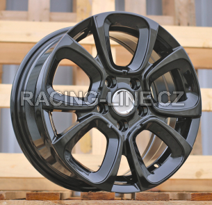Alu kola Racing Line I5666, 15x6.5 5x108 ET42, černá lesklá
