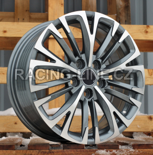 Alu kola Racing Line IN3515F, 17x7 5x114.3 ET50, šedivá + leštění