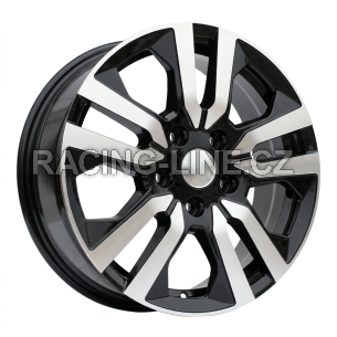 Alu kola Racing Line IN3516F, 16x6 5x114.3 ET50, černá + leštění (zátěžová)