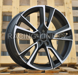 Alu kola Racing Line IN3627F, 17x7 5x100 ET46, černá matná + leštění