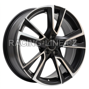 Alu kola Racing Line IN3627F, 17x7 5x100 ET46, černá matná + leštění