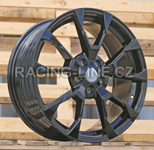 Alu kola Racing Line IN3639F, 18x7.5 5x108 ET50, černá lesklá
