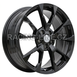 Alu kola Racing Line IN3639F, 18x7.5 5x108 ET50, černá lesklá