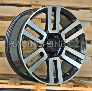 Alu kola Racing Line JT028, 20x8.5 6x139.7 ET30, černá + leštění