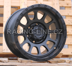 Alu kola Racing Line JT138, 16x8.5 6x139.7 ET, černá matná