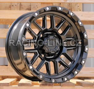 Alu kola Racing Line JT148, 16x8 6x139.7 ET, černá matná (zátěžová)