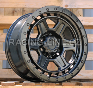 Alu kola Racing Line JT185, 17x9 6x139.7 ET, černá matná (zátěžová)