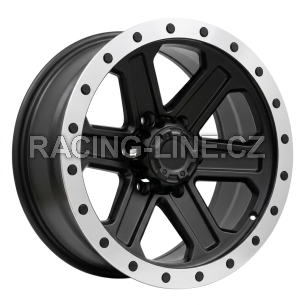 Alu kola Racing Line JT224, 17x8.5 6x139.7 ET, černá matná (zátěžová)