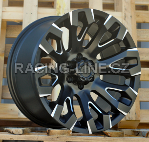 Alu kola Racing Line JT255, 17x9 6x114.3 ET, černá matná