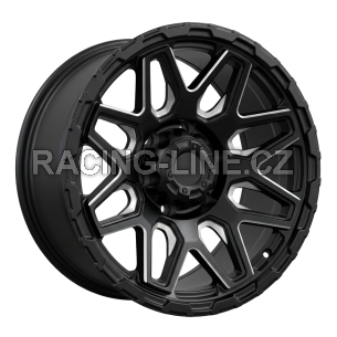 Alu kola Racing Line JT257, 17x9 6x139.7 ET, černá matná