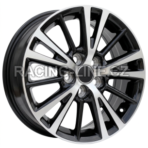 Alu kola Racing Line L1051, 15x6 5x100 ET39, černá + leštění