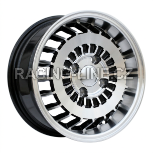 Alu kola Racing Line L1354, 13x5.5 4x100 ET30, černá + leštění