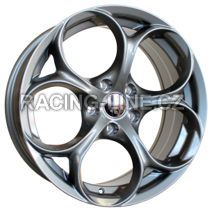 Alu kola Racing Line L1664, 17x7.5 5x110 ET33, šedivá