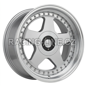 Alu kola Racing Line L2585, 17x9 10x112 ET20, stříbrná + leštěný límec (zátěžová)