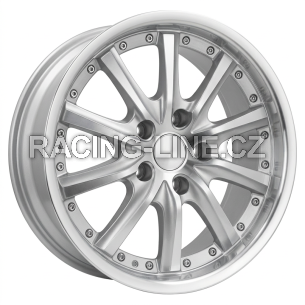 Alu kola Racing Line LU158, 15x6.5 5x105 ET39, stříbrná + leštění
