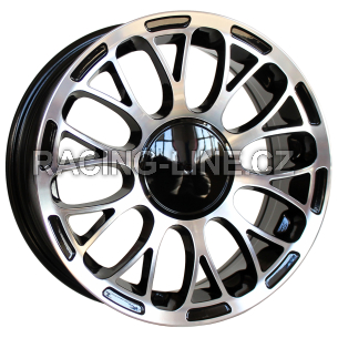 Alu kola Racing Line LU392, 15x6 4x98 ET35, černá + leštění