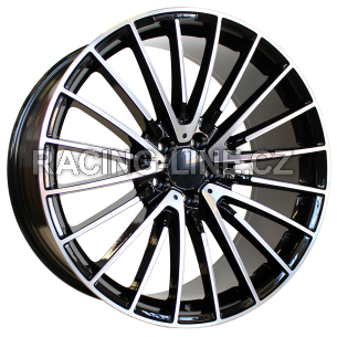 Alu kola Racing Line MR532, 21x10 5x112 ET35, černá + leštění