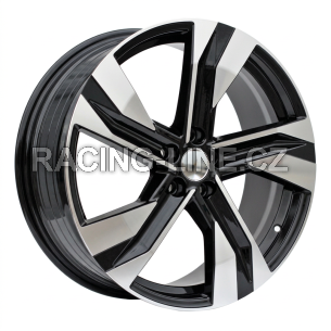 Alu kola Racing Line SF502, 18x7.5 5x108 ET50.5, černá + leštění