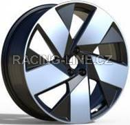 Alu kola Racing Line SR402, 20x8 5x108 ET50.5, černá + leštění (zátěžová)