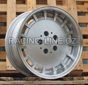 Alu kola Racing Line SW355, 16x9 5x112 ET10, stříbrná + leštěný límec