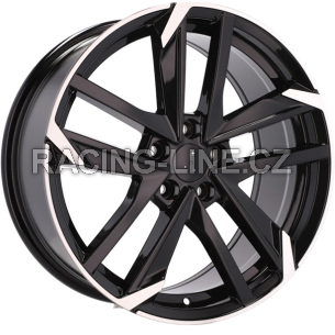 Alu kola Racing Line XE170, 16x7 4x108 ET30, černá + leštění