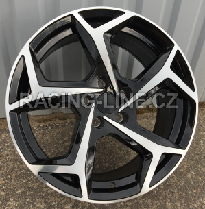 Alu kola Racing Line XE182, 18x8 5x112 ET44, černá + leštění