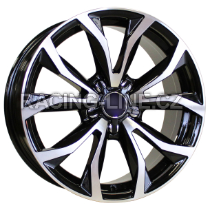 Alu kola Racing Line XF562, 17x7.5 5x112 ET40, černá + leštění