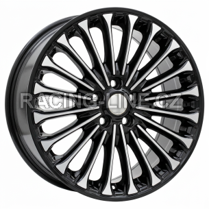 Alu kola Racing Line Y0056, 18x8 5x108 ET55, černá + leštění
