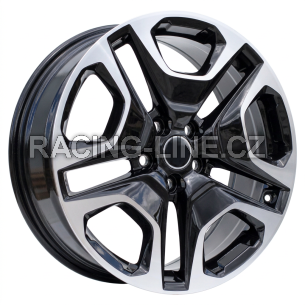 Alu kola Racing Line Y0113, 19x7.5 5x114.3 ET40, černá + leštění