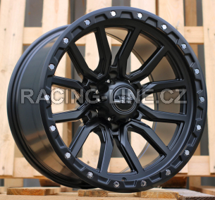 Alu kola Racing Line Y0156, 18x10 6x139.7 ET18, černá matná (zátěžová)