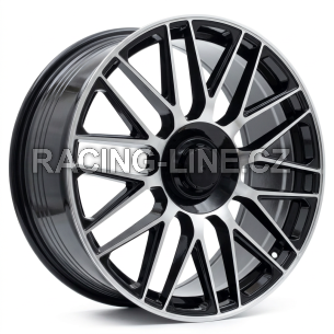Alu kola Racing Line Y0207, 20x8.5 5x112 ET40, černá + leštění (zátěžová)