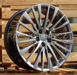 Alu kola Racing Line Y1118, 20x8 5x114.3 ET30, titanová metalíza