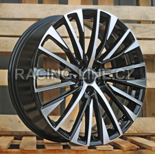 Alu kola Racing Line Y1118, 20x8 5x114.3 ET40, černá + leštění