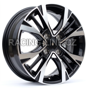 Alu kola Racing Line Y1127, 15x6 4x100 ET51, černá + leštění