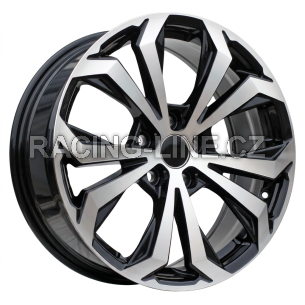 Alu kola Racing Line Y1133, 18x7 5x114.3 ET35, černá + leštění