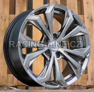 Alu kola Racing Line Y1133, 18x7 5x114.3 ET35, titanová metalíza