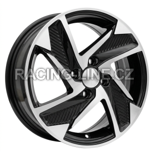 Alu kola Racing Line Y1169, 15x6 4x100 ET48, černá + leštění