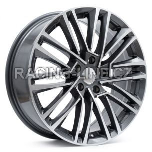 Alu kola Racing Line Y1191, 18x7.5 5x112 ET48, šedivá + leštění