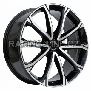 Alu kola Racing Line Y1197, 21x8.5 5x112 ET38, černá + leštění
