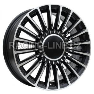 Alu kola Racing Line Y1210, 16x6.5 4x98 ET35, černá matná + leštění