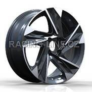Alu kola Racing Line Y1220, 16x6.5 4x100 ET45, černá + leštění