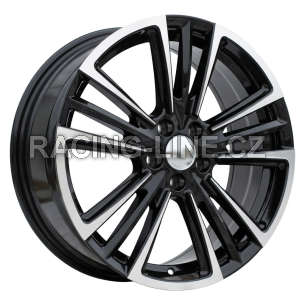 Alu kola Racing Line Y1257, 17x7 5x100 ET47, černá + leštění