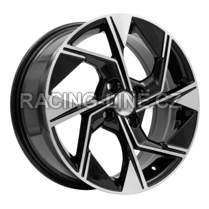 Alu kola Racing Line Y1265, 16x6.5 4x100 ET45, černá + leštění